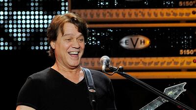Eddie Van Halen of the band Van Halen performing in 2012. AP file