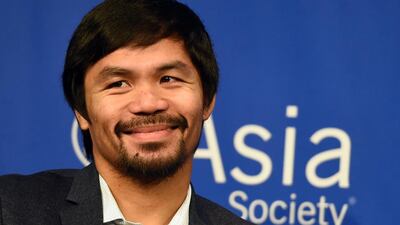Boxer Manny Pacquiao. Timothy A Clary / AFP