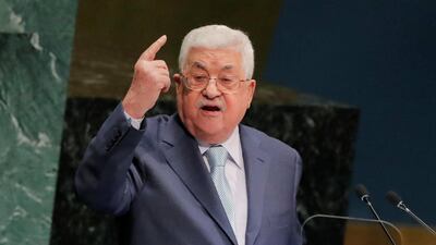 Palestinian President Mahmoud Abbas addresses the 73rd session of the United Nations General Assembly at U.N. headquarters in New York. Reuters