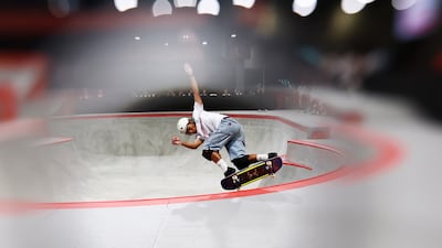 Jericho Francisco of the Philippines competes in the men's skateboarding park final at the Asian Games in Tokoname, Aichi, Japan. Getty Images