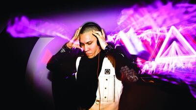 Taboo of the Black Eyed Peas at the Amber Lounge in Abu Dhabi.