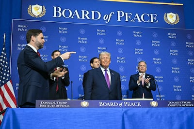 President Donald Trump on February 19 gathered allies to inaugurate the Board of Peace. AFP