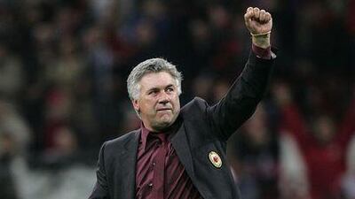 Carlo Ancelotti will look for another victory over Liverpool.