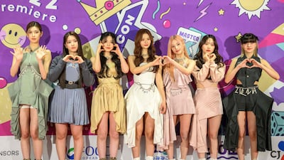 NMIXX on the red carpet.