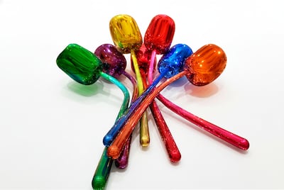 Tulips by Jeff Koons was previously on show at the Wynn Las Vegas. Photo: Wynn Resorts