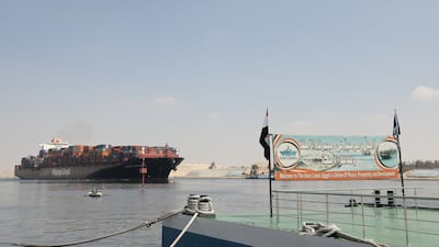 A $10bn expansion project is expected to triple annual revenue and double the number of ships traversing the Suez Canal by 2023. Photo: Suez Canal Authority