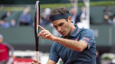 Roger Federer after losing his second-round match against Pablo Andujar. EPA