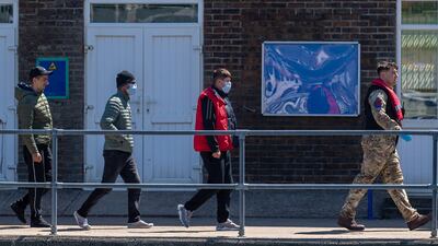 The UK intends to provide those deemed to have arrived unlawfully with a one-way ticket to Rwanda. EPA