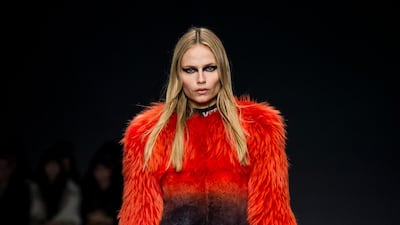 A Versace fur coat (autumn/winter 2017). Courtesy Versace