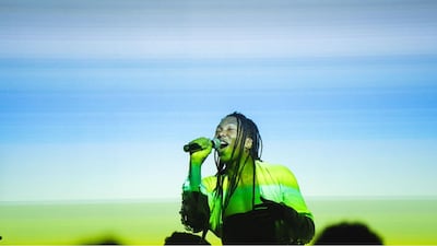 Avant-garde and new media sound artist Lamb performing at a session curated by Jazsalyn. Photo: Christine Rivera