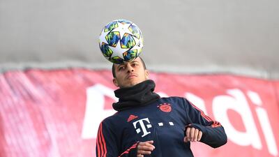 Soccer Football - Champions League - Bayern Munich Training - Saebener Strasse, Munich, Germany - December 10, 2019 Bayern Munich's Thiago during training REUTERS/Andreas Gebert