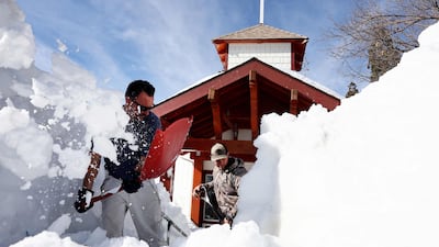 Some California residents have been stranded for more than 10 days due to snowfall. Getty / AFP