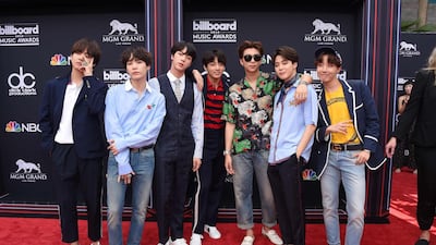 Boy Band BTS attends the 2018 Billboard Music Awards 2018. AFP