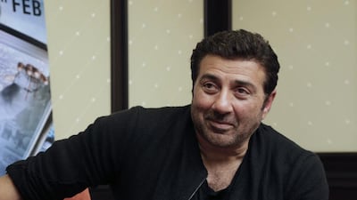 Sunny Deol at a press conference in Dubai to promote his new film Ghayal Once Again. Jeffrey E Biteng / The National