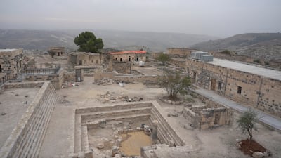 The Treaty Court, part of the Greco-Roman architecture of Gadara.