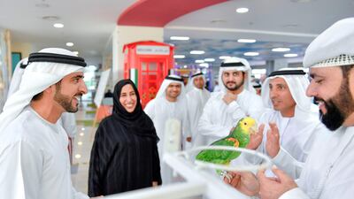 Sheikh Hamdan bin Mohammed bin Rashid, Crown Prince of Dubai and Chairman of Dubai Executive Council, and Sheikh Maktoum bin Mohammed, Deputy Ruler of Dubai, visit the Knowledge and Human Development Authority, on Tuesday. Wam