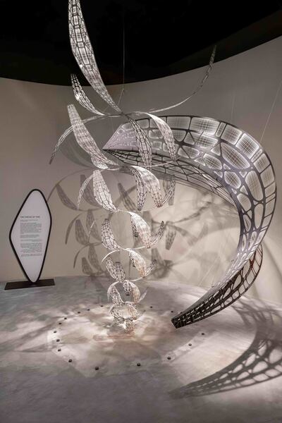 The Finesse of Time by Clement Vieille on display in the Crafting Time exhibition. Photo: Hermes