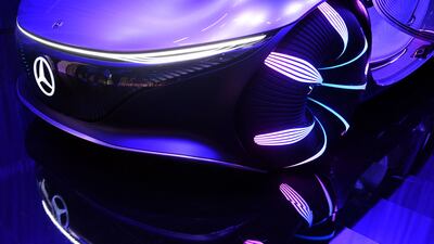 The Mercedes-Benz Vision AVTR takes inspiration from the movie 'Avatar'. AFP