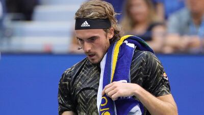Greece's Stefanos Tsitsipas lost in the third round of the 2021 US Open. AFP
