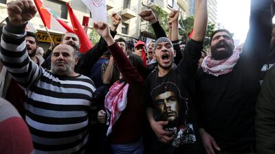 Protesters in Beirut, Lebanon. Despite unease over economic conditions, Lebanon has managed to stave off conflict as opposed to its Syrian neighbour. Reuters