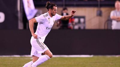 Real Madrid's Gareth Bale looks to make a break. AFP
