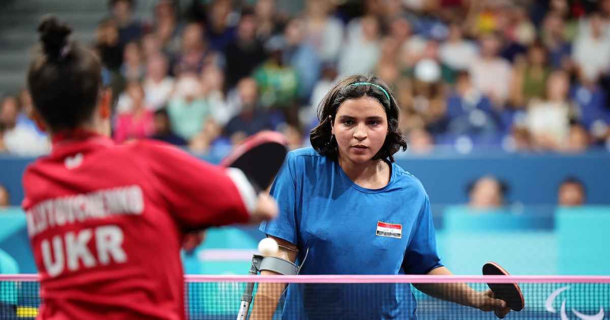 Najla Ramic Najla Imad Lafta secures historic table-tennis gold for Iraq at Paris ...