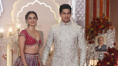 Indian actors Kiara Advani and Sidharth Malhotra. EPA