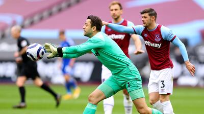 WEST HAM RATINGS: Lukasz Fabianski 6 – Made a number of routine saves before stepping up with an all-important interception in the last ten minutes to stop Leicester scoring another. Patrolled his box well. EPA