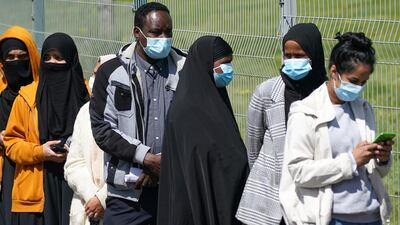Bolton, in northwest England, where mass vaccinations are taking place to try to combat rising levels of the Indian coronavirus variant. Getty Images