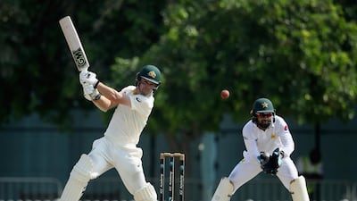 Travis Head cemented his place in the Australia team for the first Test in Dubai following his unbeaten 90 against Pakistan A. Getty Images