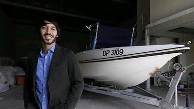 Alexander El Hayek works for a boat company that is heavily involved in charity events. Satish Kumar / The National