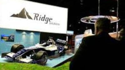 The Ridge Solutions stand in the Cityscape at Dubai International Convention and Exhibition Centre, Dubai.