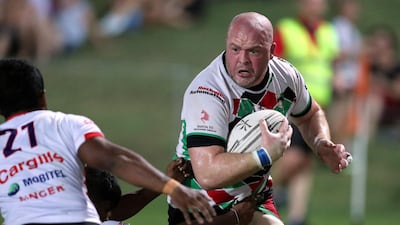 Quins' Chris Jones-Griffiths in action. Chris Whiteoak / The National