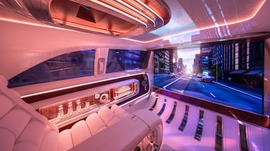 The Mercedes-Benz Vision V is an ultra-luxury concept ride. Photo: Mercedes-Benz Group AG