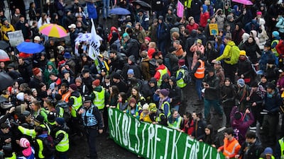 UK police were forced to issue a warning before the march, fearing overcrowding from the expected turnout could lwead to injuries. Reuters