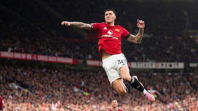 Benjamin Sesko handed Manchester United a third home league win of the season. EPA