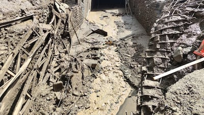 Flood damage in Emamzadeh Davoud. Reuters