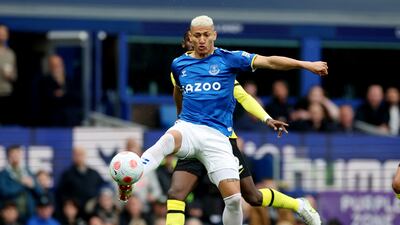 Everton goalscorer Richarlison. Reuters