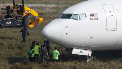 Air traffic at Tribhuvan International Airport in Kathmandu was disrupted for 12 hours because of the incident. Narendra Shrestha / EPA