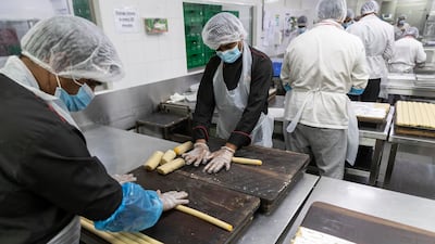 Huge quantities of sweets are made each day in the lead up to Diwali to meet high demand.