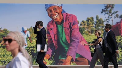 Events on the sidelines of Cop28 in Dubai were told increased private-sector finance was needed to fund climate transition. Getty Images