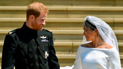 Prince Harry's wedding to Meghan Markle in May 2018. AP