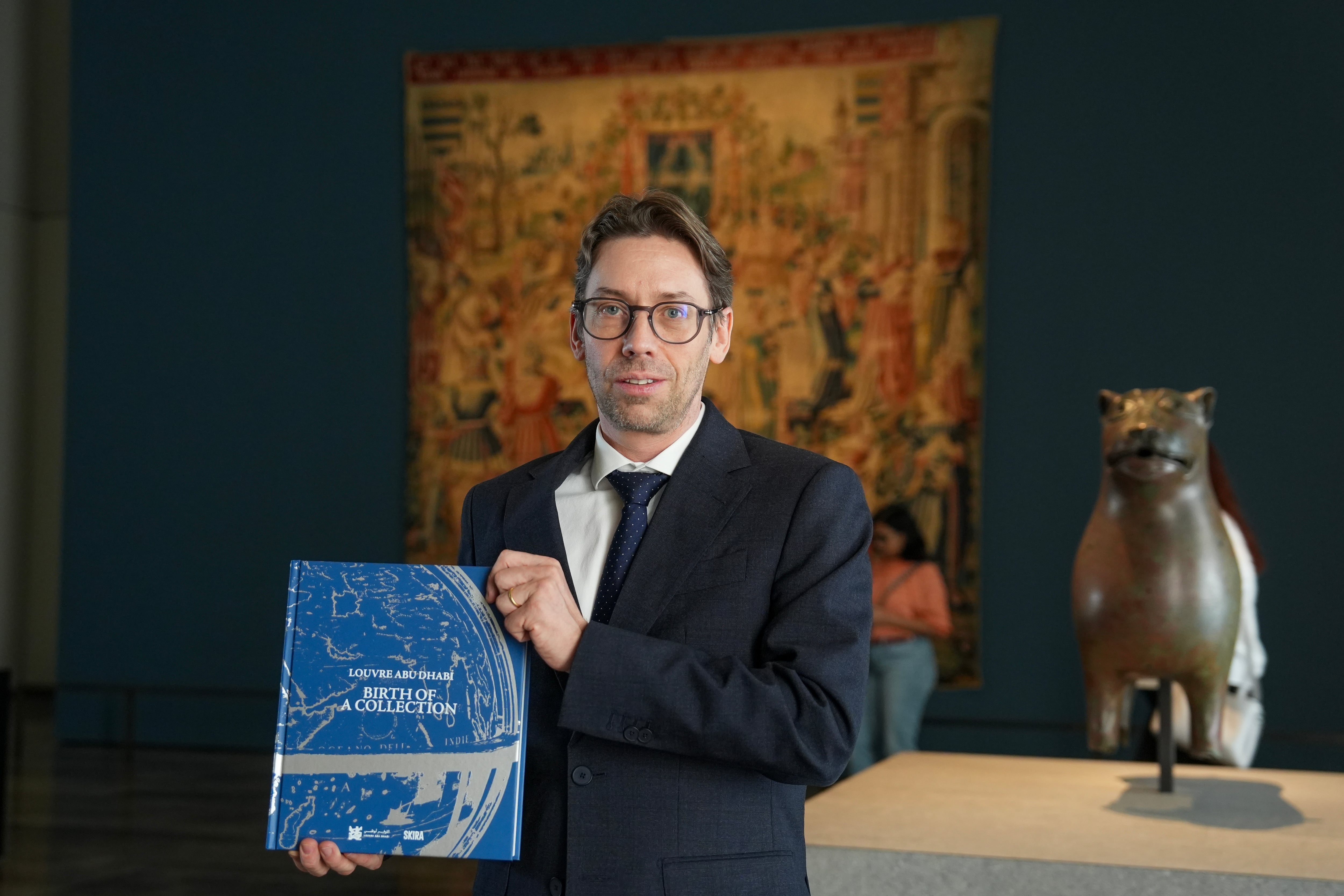 Guilhem Andre, director of scientific, curatorial and collections management at Louvre Abu Dhabi. Pawan Singh for The National