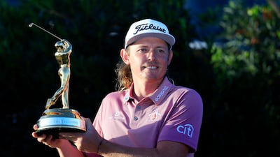 Cameron Smith celebrates with The Players Championship trophy after winning the PGA Tour's flagship event at TPC Sawgrass. Getty Images