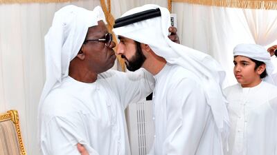 Sheikh Hamdan offers his condolences to members of the Al Mesmari family on the death of Sgt Khalifa Hashel Al Mesmari. Wam