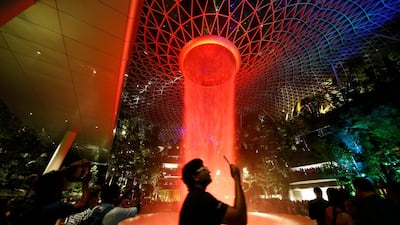 The 40-metre high Rain Vortex. Reuters