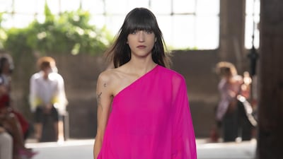 A look from the Valentino Collezione Milano show. Courtesy Valentino