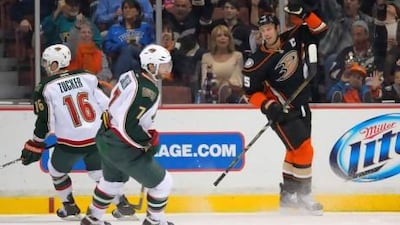 Ryan Getzlaf, right, is just as happy that he and his Anaheim Ducks teammates are flying under the radar right now.