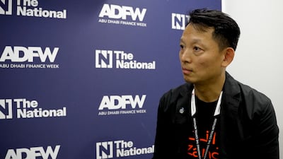 Zand Bank chief executive Michael Chan was speaking at Abu Dhabi Finance Week. Photo: The National