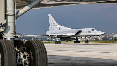 Russia sent additional warplanes to the Hmeimim airbase for the drill, reports said. AP